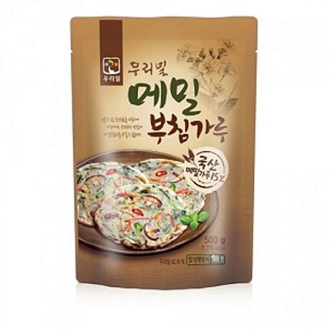 디제이몰 순국산밀 메밀부침가루 500g-메밀부침요리 부침가루, 1