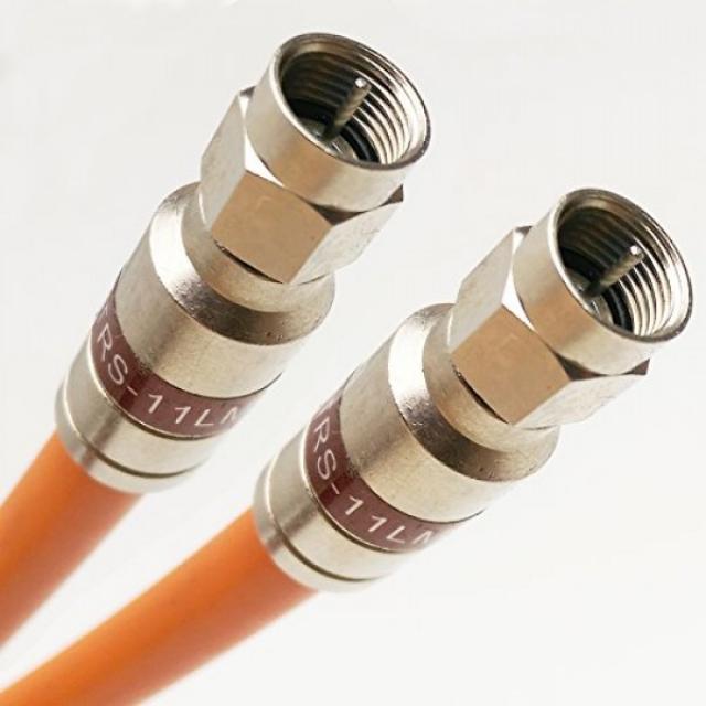 400 피트 블랙 TRI-Shield 14AWG 75 옴 겔 코팅 블레이드 직접 매설 RG11 지하 COAXIAL 케이블 Belden PPC 내, 단일상품