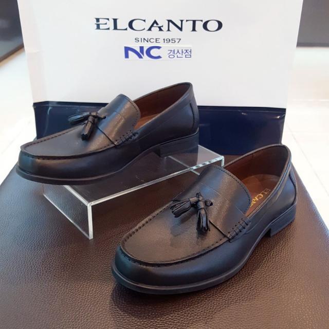 엘칸토 NC경산점 [남성 3cm 발편한 세미로퍼] 천연가죽 소가죽 바닥 고무창 남성세미 테슬로퍼 부드러운가죽lcmd85u94c