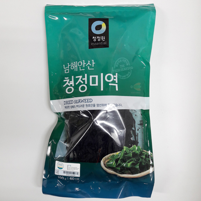 청정원 남해안산 청정미역 150g 60인분 국내산 업소용 가정용 식당, 1개