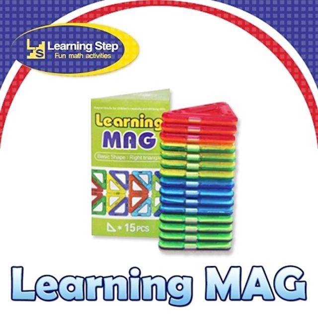 러닝스텝 직삼각형 15 PCS 창의 교육교구 아인 가베 수학 도서 유치원 완구