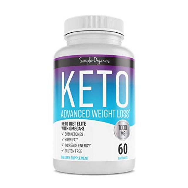 고도 체중 감소 보충제 탄수화물 대신 지방 연소 Keto Diet 케토 다이어트 약 1000mg, 60 정