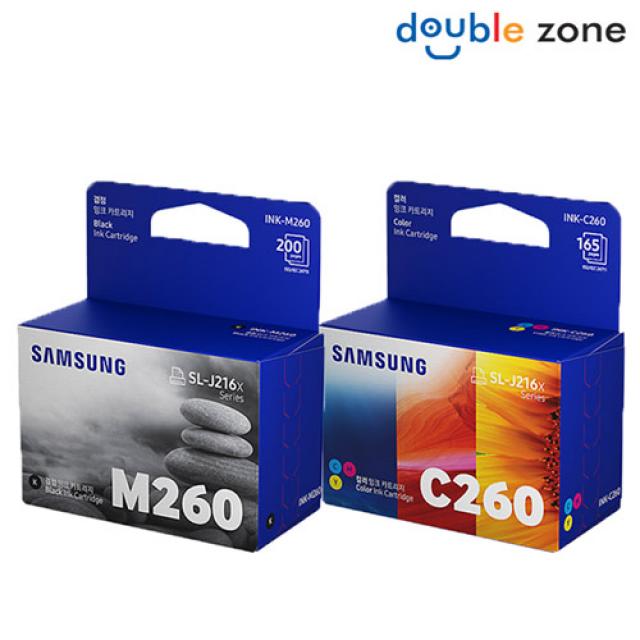 삼성전자 INK-M260 C260 SL-J2160W SL-J2165W 정품잉크, 1개, 셀프충전 리필킷-M260 흑백