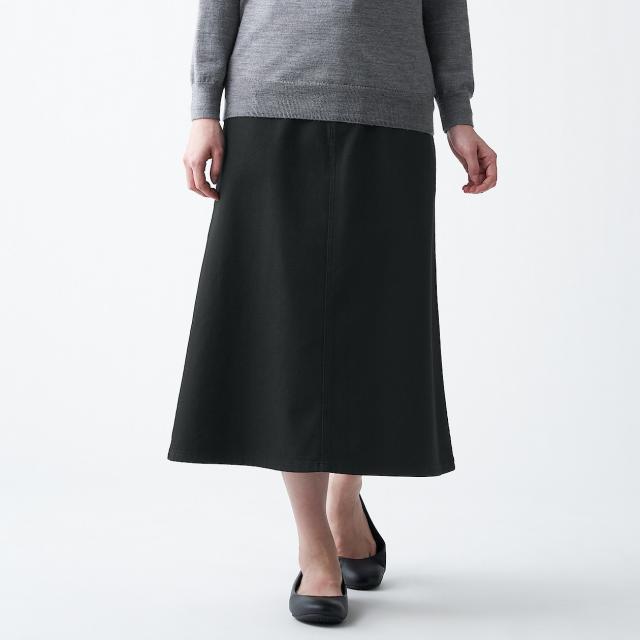 무인양품 MUJI 여성 스트레치 데님 롱 스커트