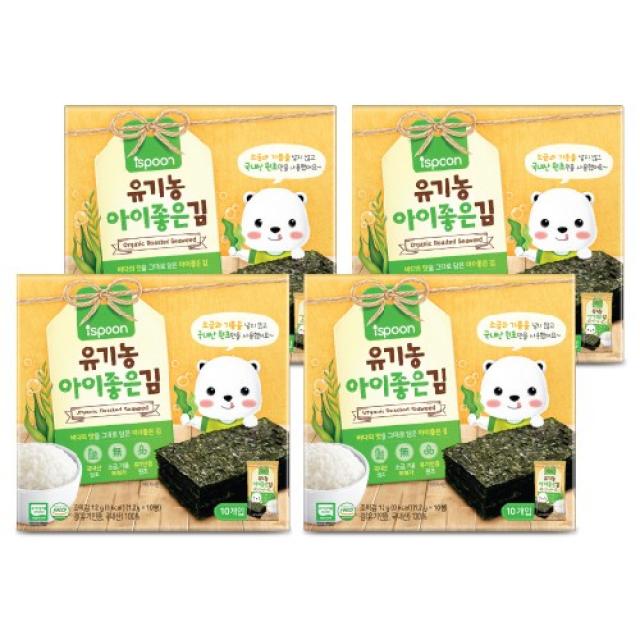 아이스푼 유기농 아이좋은 김 4박스