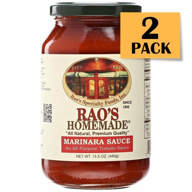 Rao's Homemade Pasta Marinara Sauce 라오 홈메이드 파스타 마리나라 소스 440g 2팩, 1세트