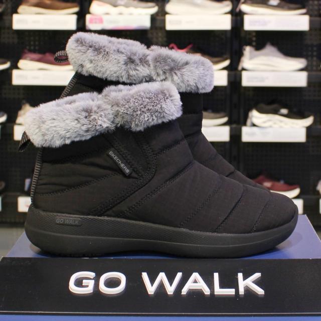 스케쳐스 고워크 스태빌리티 여성 부츠 패딩털부츠 미끄럼방지 족저근막염 지속적인편안함 경량 울트라고쿠셔닝 #블랙