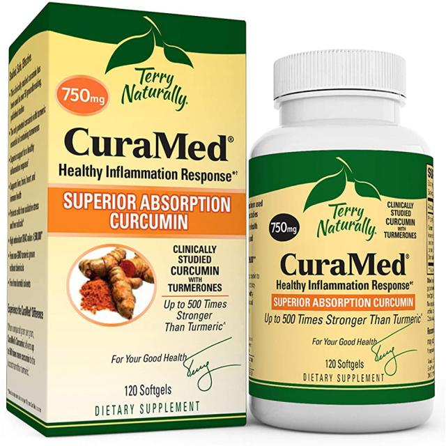 테리 당연히 750 MG-120 Softgels- BCM-95 커큐민 보충 CuraMed 반응 비 GMO 글루텐 하랄 서빙 -120, 단일상품