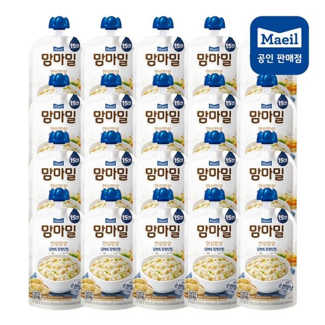 매일유업 맘마밀 안심밥상 닭백숙 찹쌀진밥(140g) x 20팩 (15개월부터~)