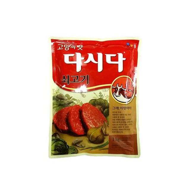 밀라노줌 식자재 식당 양념 조미료 쇠고기다시다 백설 1kg 1BOX 10EA, 1