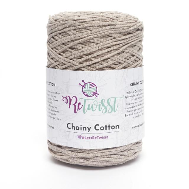 삼남뜨개실 리트위스트 체이니코튼 250g 10+1 면사 면실 혼방실 가방실 사계절실, ReTwisst Chainy Cotton, 08 베이지