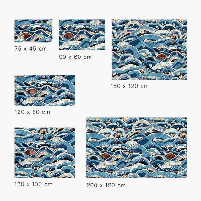Mar.16 164번 단도직입적으로 양탄자를 재단할 수 있는 커다란 발받침 가정용 매트Z, 1_푸 른 숲