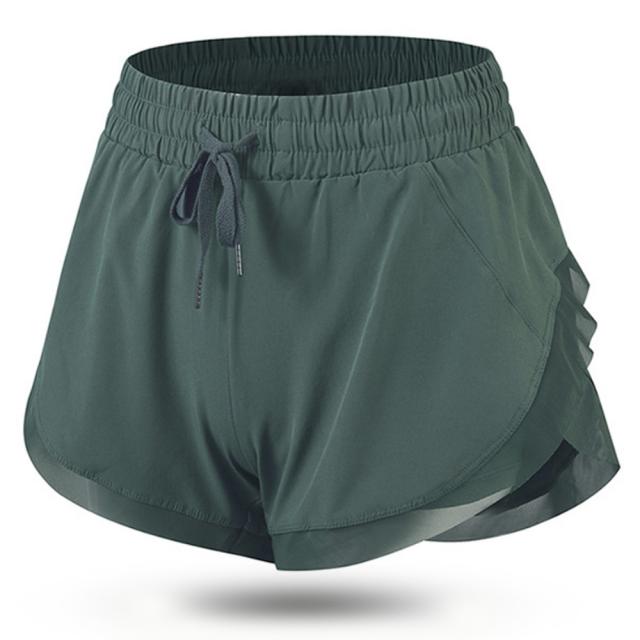 루이스 여성트레이닝 반바지 더블포켓 기는성 요가복 필라테스 빅사이즈