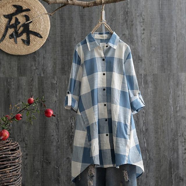 중노년 여성복 봄옷 서구적이고 뚱뚱한 엄마 차렵 상의 이너 셔츠 여자가 입기 좋은 루즈