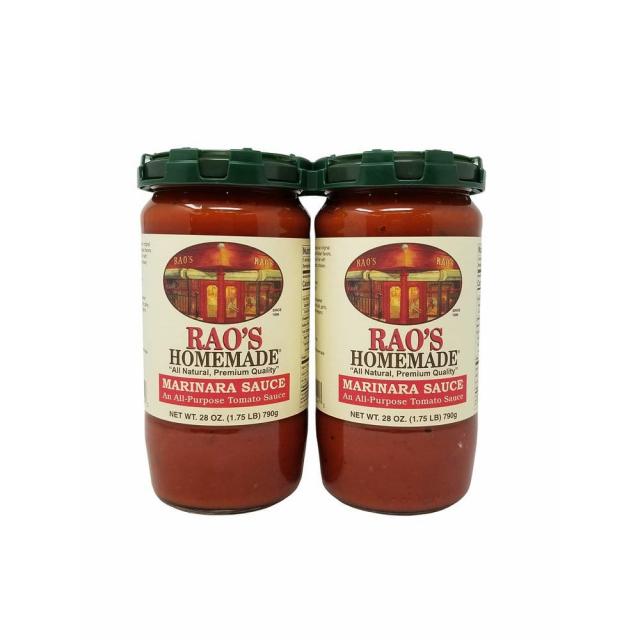 라오스 Rao's Homemade Marinara Tomato Sauce 홈메이드 네츄럴 마리나라 토마토 소스 790g 2팩, 1세트