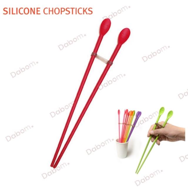 [Silicon Chopsticks] 인체무해 위생적 기스염려NO~! Silicon 튀김spoon젓가락