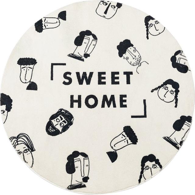 IP 원형 가능할 수 있다 하긴 했다 변함 기숙사 둥근담요 거실 침실 소파 바닥매트