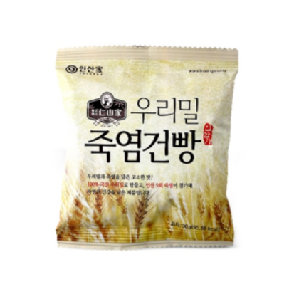 인산가 (주)인산가 정품 우리밀 죽염 건빵 30g * 50봉 + 홍삼애크런치(49g), 20박스