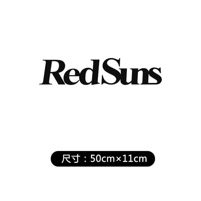 삼직구 자동차 스티커 REDSUNS 개성 문자 두문자 D후지와라 두부 가게 모터 전동차 몸차림 장식, 50 *11cm 블랙