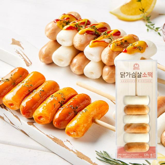 미트리 닭가슴살 소떡 120g, 03_닭가슴살 소떡 120g 10팩 (소스증정)