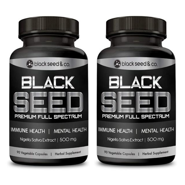 Black Seed&Co 블랙씨드앤코 흑종초 블랙커민 씨드 오일 500mg 90캡슐, 1mg, 2개