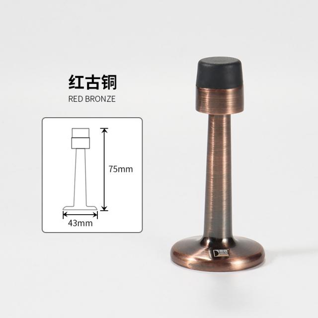 툴영 화장실문스토퍼 정복락 아연 합금 정교하게 주조함 충돌방지 위 금속 원기둥 욕실유리 고무 문정, 태고적