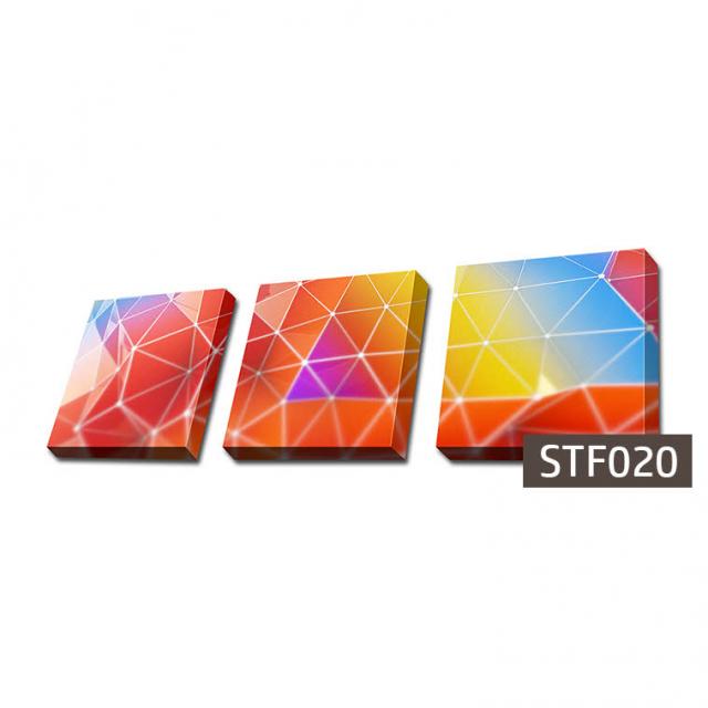 몽차 3분할 캔버스액자 정사각형, STF020