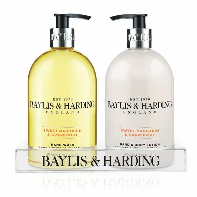 (영국직배) Baylis & Harding 만다린 자몽 핸드워시 로션 세트 500ml Sweet Mandarin & Grapefruit Hand Wash and Lotion Set