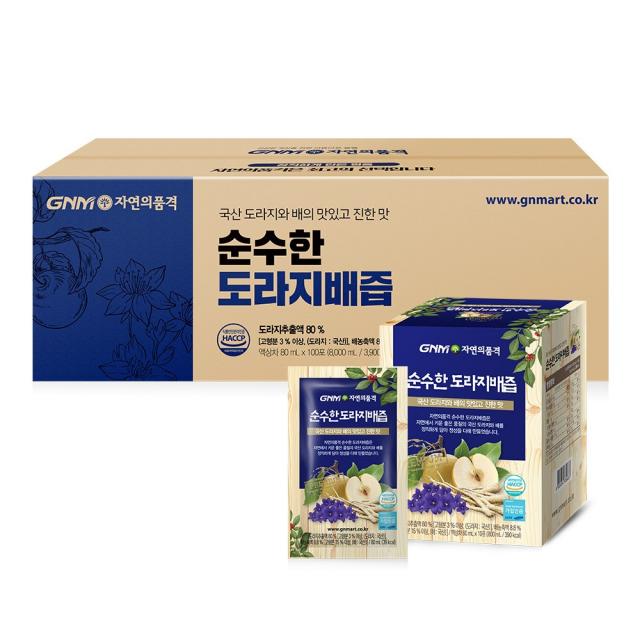 Gnm자연의품격 순수한 도라지배즙 80ml 100개