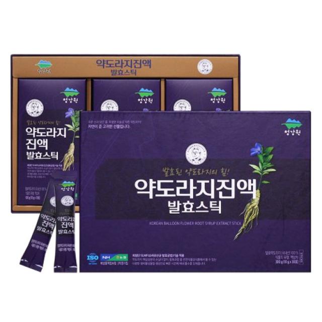 청강원 약도라지진액 발효스틱, 300g, 1박스