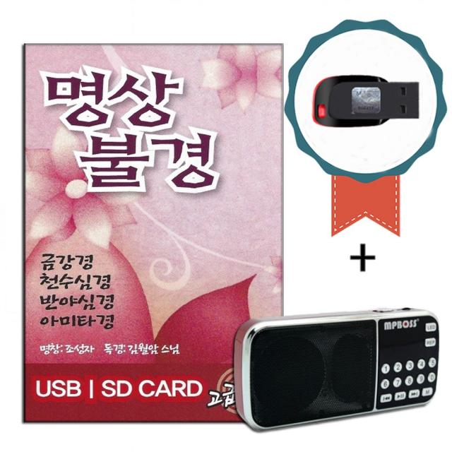 효도라디오+USB 김월암스님 명상불경-금강경 천수경 반야심경 아미타경 화엄경 법화경 관세음보살 노래칩