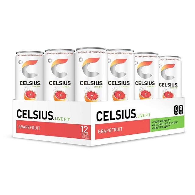 CELSIUS Live Fit Stevia 셀시어스 라이브 핏 스테비아 자몽 355ml 12개