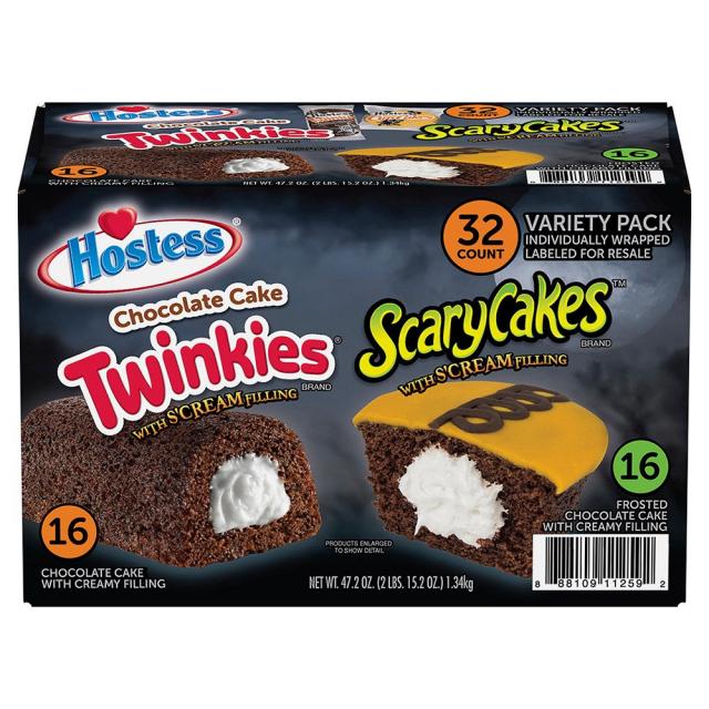 Hostess ScaryCakes Cupcakes + Chocolate Cake Twinkies 호스티스 스케어리케이크 초콜릿 케이크 32개입, 1box