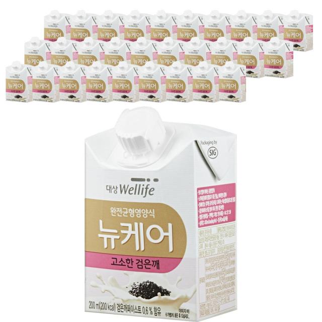 대상웰라이프 뉴케어 고소한검은깨맛, 30팩, 200ml