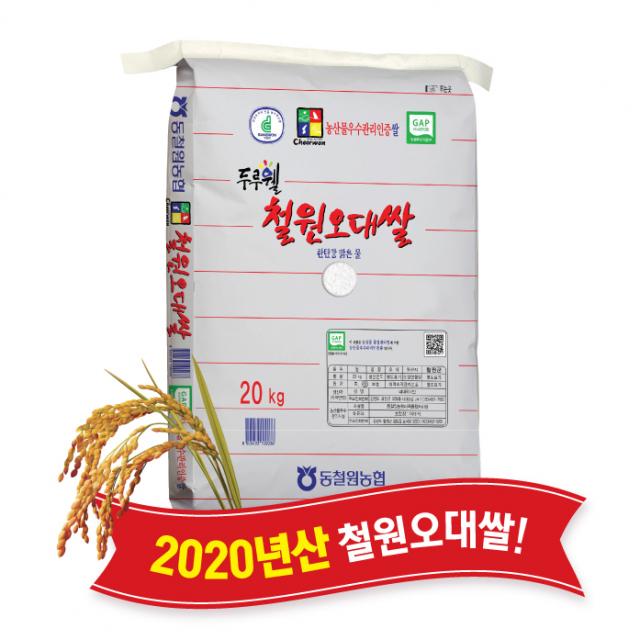  당일도정 동철원농협 직접운영 2020년산 두루웰 철원오대쌀 백미 20kg