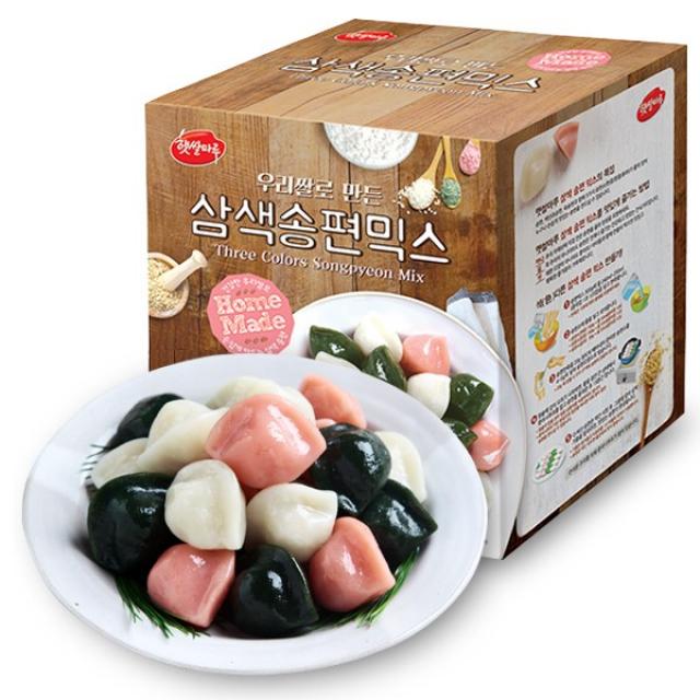 화과방 [화과방] 우리쌀로 만든 삼색송편믹스 (송편만들기) / 약 70~90개, 단일상품