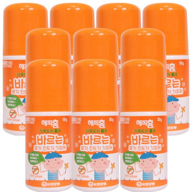 해피홈 아웃도어 롤온 50g, 10개