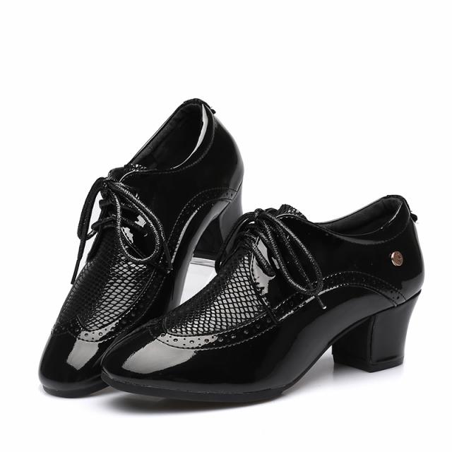 무용신발 전업 라틴 댄스슈즈 성년 실외 뛰다 교우 소프트 밑창 미들굽 수병 모던 광장 춤 여성신발 659979663, 35, 5cm 따르다 밝은 검다 색 직접적