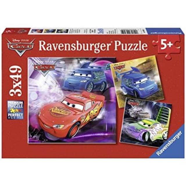 경마장 소 퍼즐 Ravensburger 자동차 (3 × 49 원피스) 99999954740, One Color, 상세 설명 참조0