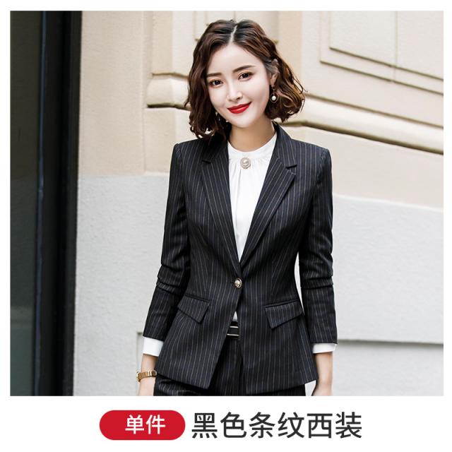 아젤라 여성정장 봄 신상품 스트라이프 정장 점퍼 성정장 오피