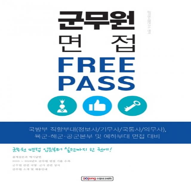 군무원 면접 프리패스:국방부 직할부대(정보사/기무사/국통사/의무사), 소정미디어