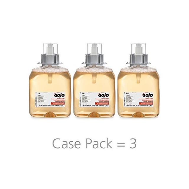 GOJO FMX-12 Luxury Foam Antibacterial Handwash Fresh Fruit Fragrance 1250 mL Hand Soap Refill for, One Size, One Color