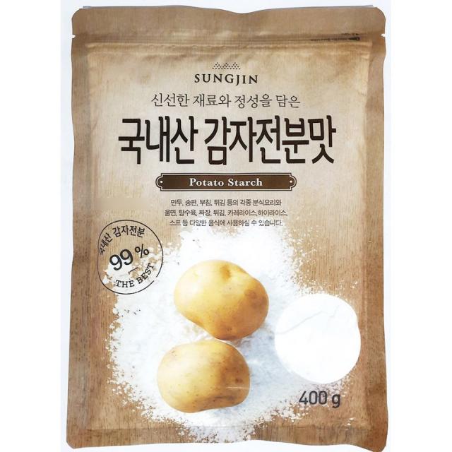 무료 국내산감자전분맛(성진 400g) | 감쟈가루 우리감자로만든전분, 1