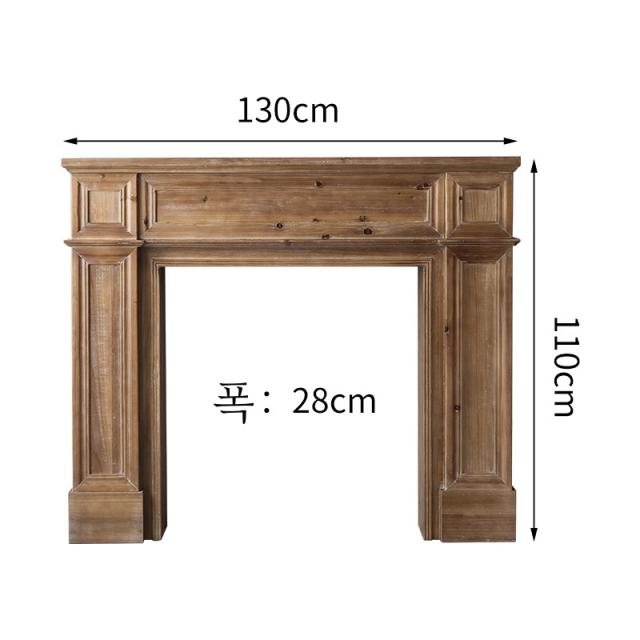 수입 벽난로콘솔 미니콘솔 현관테이블 북유럽 인테리어, 원목우드 130Cm