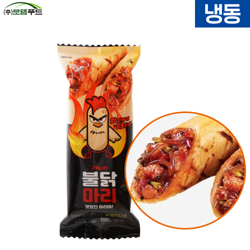 [로뎀]쌀로 만든 불닭마리 100g x 10봉지 국내산 닭가슴살로 만든 불닭마리 스트레스 확 풀리는 강한 매운 맛!