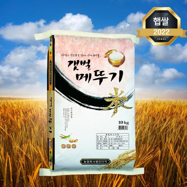 2022년 햅쌀 갯벌 메뚜기쌀 10kg 맛있는 밥맛좋은쌀 밥심 22년산 햅쌀 백미, 단품