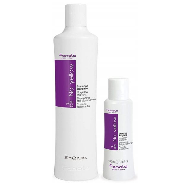 Fanola 파놀라 노 옐로우 보색샴푸 350ml 여행용 사이즈 No Yellow Shampoo Travel Size, 단일상품
