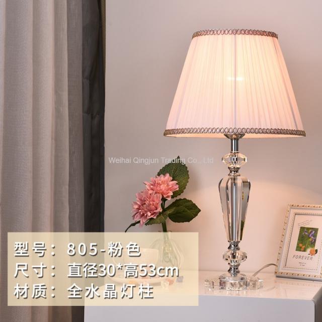 WARM북유럽 앤틱 크리스탈 실버 단 스탠드 무드등 침실 헤드 램프 인테리어, A + 리모컨스위치