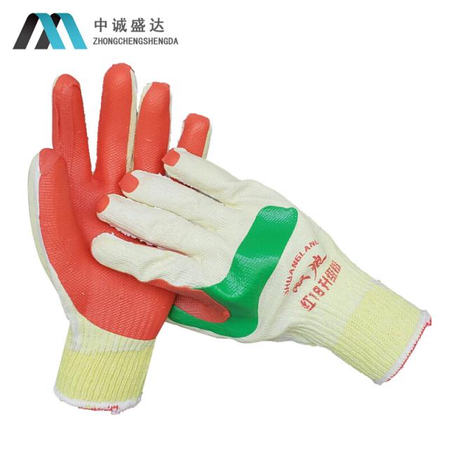 2 승냥이글래스장갑 공사장에서 일하고있는 건축 마모성 미끄러움을 방지하는 벽돌철근과 두꺼운 철근보호장갑 마모성 내구용 근로자 2, 단일상품