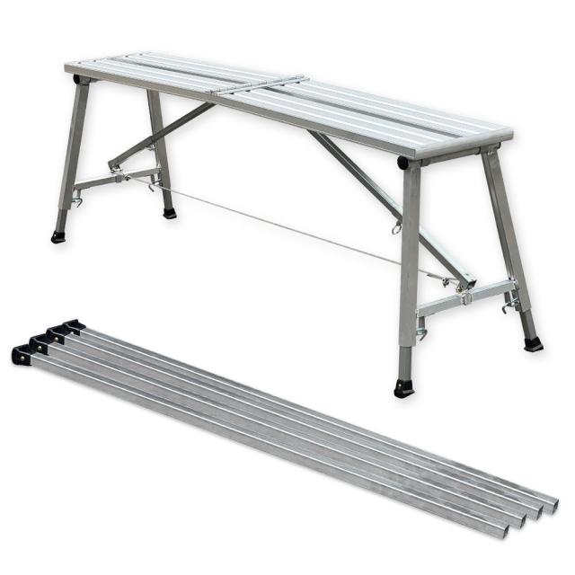 보성 국산 접이식우마 사다리 높이조절 300x1600mm + 연장다리 100cm